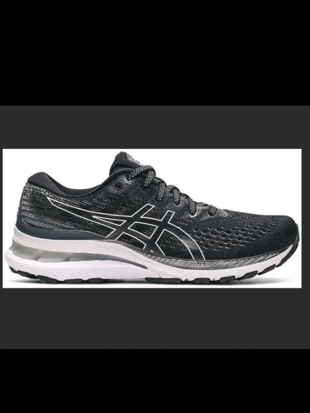 ASICS Women's GEL KAYANO 28-Running Shoe-Black/White-SIZE 9.5W